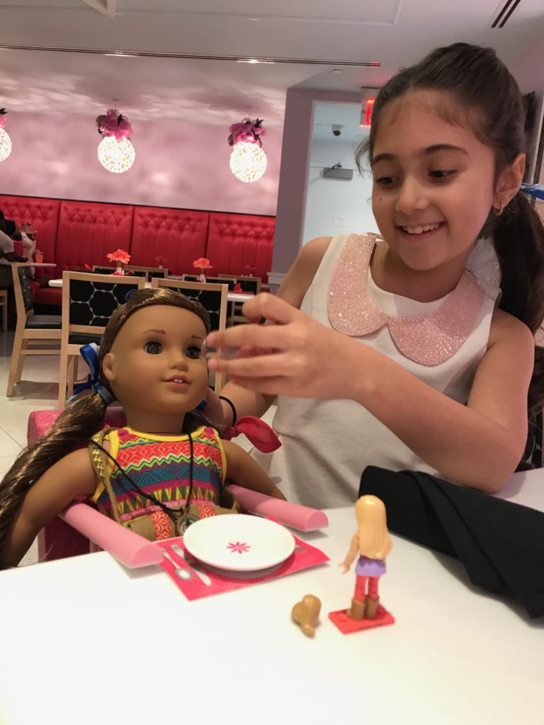 american girl doll store lunch