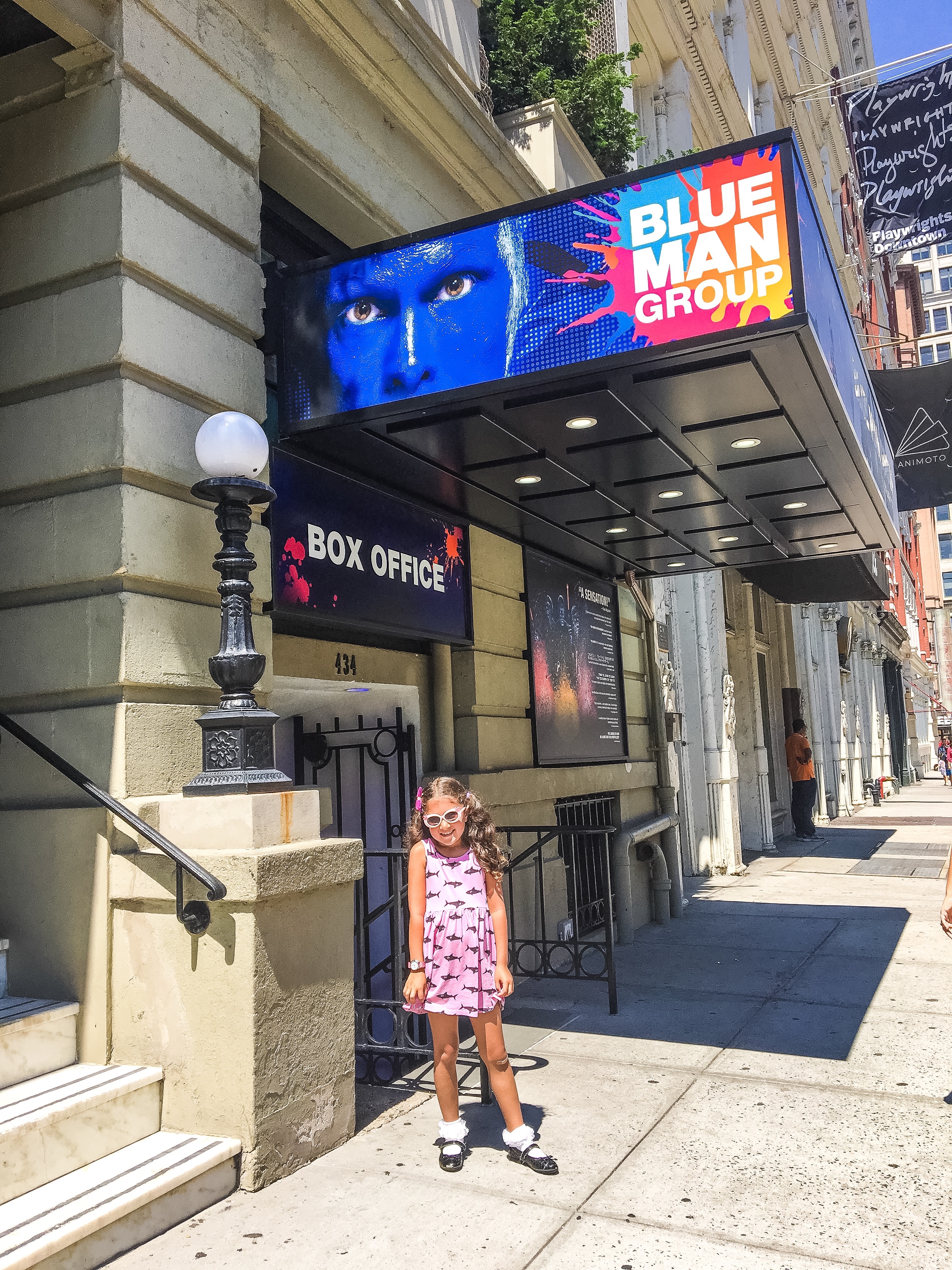 best nyc shows for kids Blue man Group Globetrotting Mommy