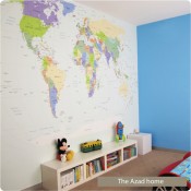 I've got the whole wide world on my wall! - Globetrotting Mommy